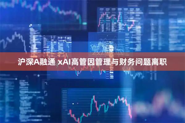 沪深A融通 xAI高管因管理与财务问题离职